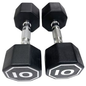 Premium Octagonal Dumbbell, Large Numbers Hard Chrome Plated Handle Dumbbells to Assist with Push-Ups